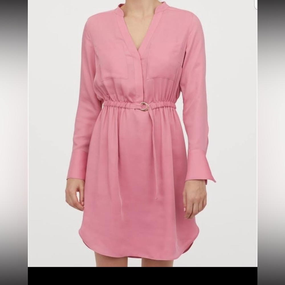 H&M Pink Long Sleeve Dress